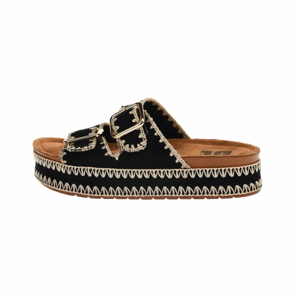 NEW DIRTY LAUNDRY women's cubana sandal in black